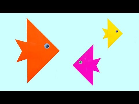 Cómo hacer un Pez de papel fácil y rápido - origami