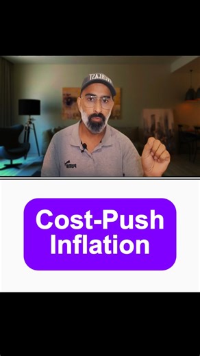 Cost-push inflation explained in Hindi in 55 seconds