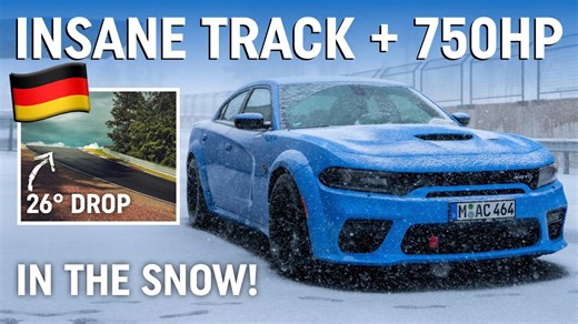 Dodge Charger Hellcat SRT Tested on a Snow-Covered Track