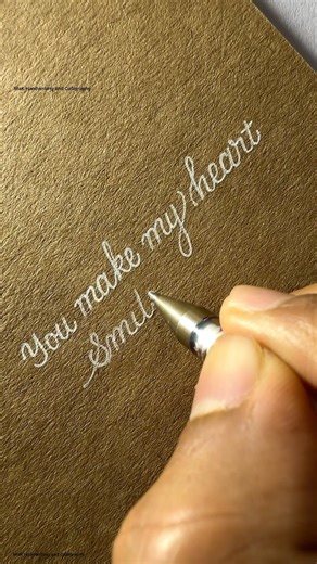 Writing sentence in so soothing cursive handwriting 😍 #handwriting #calligraphy #penmanship