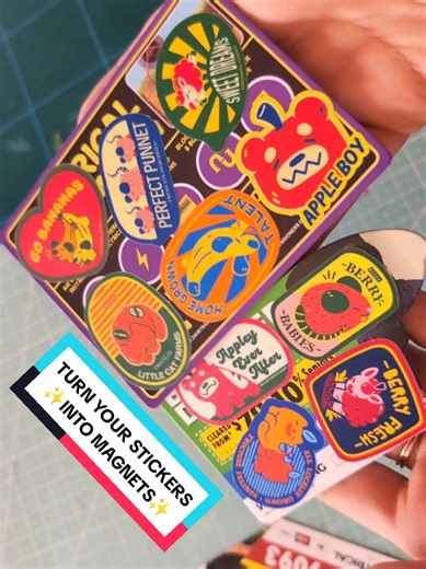 Transform Your Stickers into Magnets for Eco-Friendly Fun