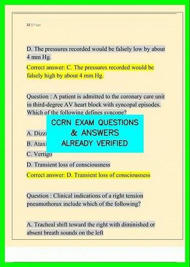 #learnexams CCRN EXAM QUESTIONS & ANSWERS ALREADY VERIFIED video
