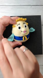 Crafting Mrs. Puff from SpongeBob SquarePants with Satisfying Needlefelt Art. #spongebob #art #crafts #asmr #satisfying #needlefelting #mrspuff #cool #interesting #viral #trending #visualart #awesome #cartoon #cute #love | Kai Crafts