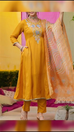 #beautiful #dress #style #fancy #new #collection #partywear #outfit #shorts #shortsfeed #anarkali