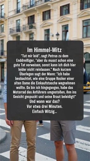 Guter Witz aus dem Himmel! 😇 #Lustig #HimmelWitz
