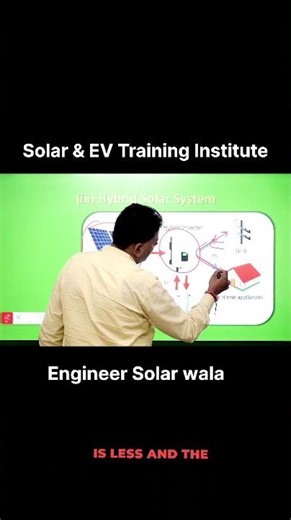 Learn how a hybrid inverter works in this video. ev & solar training institute #hybridinverter