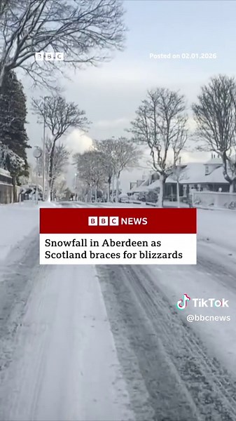 Amber Snow Warnings in Northern Scotland