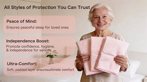 MKISS Bed Pads with Adhesive Strip 30"x36", Thick Absorbent Incontinence Adults Underpads Disposable, Leakproof Pee Pads, Extra Large Pet Training Pads,50 Count