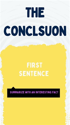 How to write the conclusion of an essay #shorts #english #essay #lesson #school