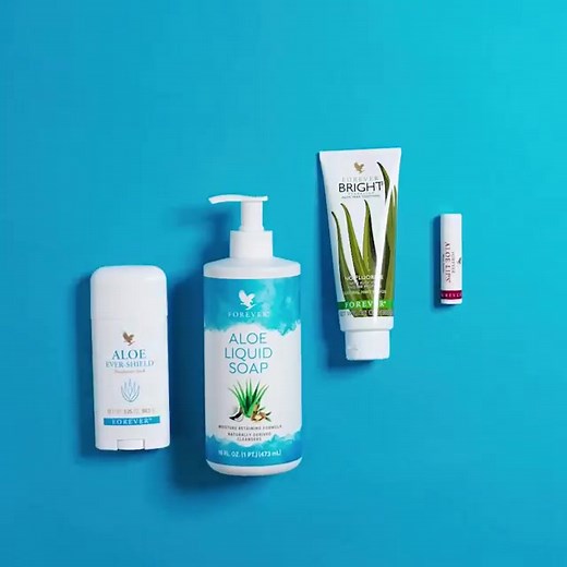 We like to start off the day smelling great and ready to embrace the day with Aloe Liquid Soap, Aloe Ever-Shield Deodorant, Forever Bright Tooth gel and Aloe Lips! #foreverlivingproducts #aloe #morningroutine #riseandshine