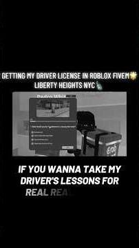 TAKING DRIVER LICENSE TEST IN ROBLOX RP🌟#fivem #hoodrp #libertyheightsnyc #robloxshorts