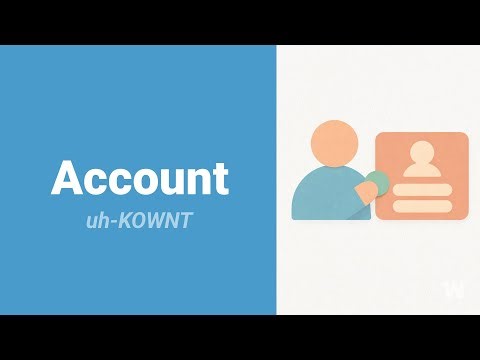 How to Pronounce Account?