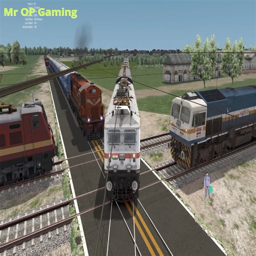 104K views · 1.2K reactions | Four Trains Crossing Each other at Diamond Crossing in #railroad | Mr OP Gaming | Facebook