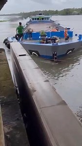 Oops 🤔 Barge Collision ⚓ Sail Marine #offshore #Sailing #sailboat #merchantnavy #marineworld #voyage #ocean #navigation #Seafarer #sealife #ship #sailor #sailinglife ⚓ | Sail Marine
