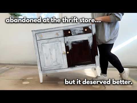 A Thrifted Cabinet with a Rough Start | Finishing It the Right Way