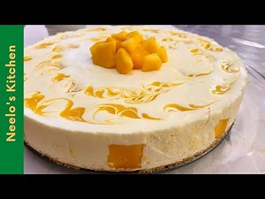 No-Bake Mango Cheesecake Recipe | Mango Cheesecake | by Neelo's Kitchen