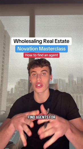 Finding an agent is not rocket science. You contact all local agents to where your deal is located and let them know your process and from their, they take the listing on just like every other listing. Only difference is that they deal with us directly instead of the seller. #wholesalingrealestate #wholesalerealestate #novation