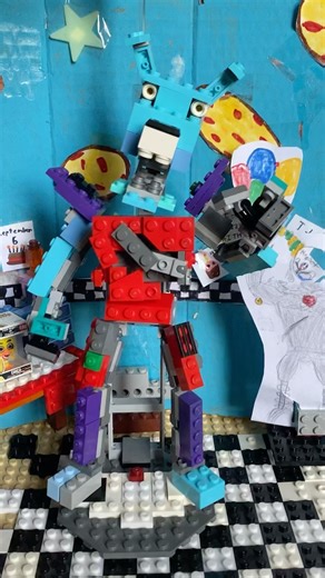 Lego Glamrock Bonnie from fnaf 8#fnaf8 #legofivenightsatfreddys #glamrockbonnie