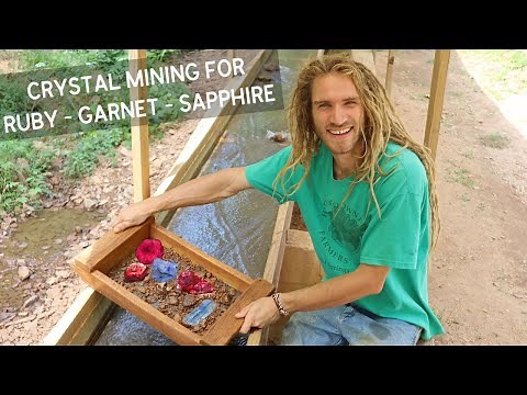 Finding Garnet, Ruby & Sapphire Gems at this Crystal Mine in North Carolina