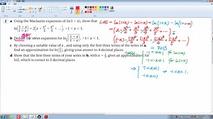 麦克劳林级数中的自然对数ln的计算技巧与ln2的估算(Maclaurin Series for ln and approximations for log)