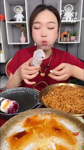 55K views · 552 reactions | Chinese Mukbang Cake So Fast Challenge #DaningASMR #cakelover #dessertlover #reels #mukbang | Daning ASMR | Facebook