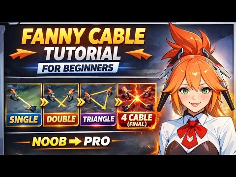 FANNY CABLE TUTORIAL | Single to 4-Cable (Beginner Guide) #mobilelegends #mlbb #Alvinnonstopgaming