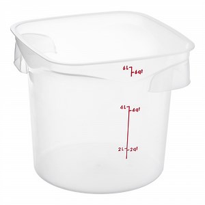 Cambro CamRounds™ FreshPro 6 Qt. Translucent Round Polypropylene Food Storage Container