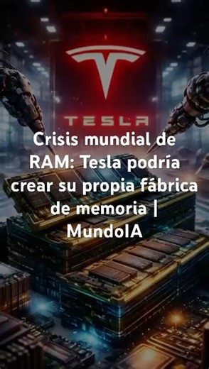 Crisis mundial de RAM: Tesla podría crear su propia fábrica de memoria | MundoIA