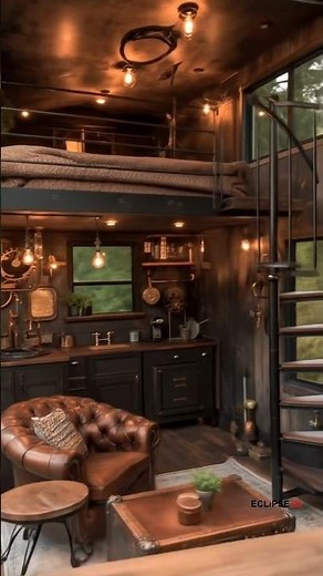 Luxury Steampunk Vibes in a Tiny House?! 🤯😇