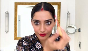 8.6M views · 106K reactions | "I actually curled my husband's lashes once, and he looked crazy!" Sonam Kapoor tells us as she does her makeup. "Because he always asks me, 'Why do you do this?' and I was like, 'I'll show you.' He doesn't still understand it." | VOGUE India | Facebook