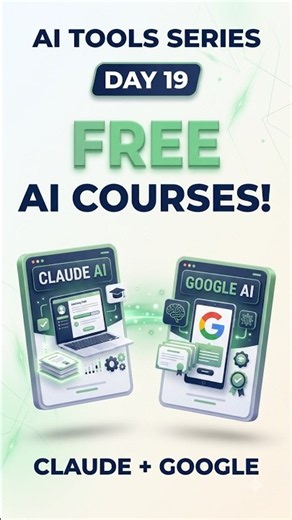 Top 2 Free Official AI Courses from Google & Anthropic ⚡ #shorts #google #anthropic