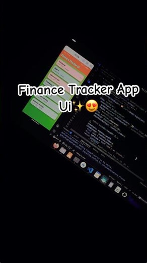 Build a Finance Tracker App ui in Flutter 💰✨ #shorts