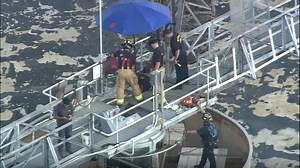 Man falls 20 feet inside container at wastewater treatment plant in Houston's west side