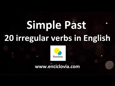 Lista de 20 verbos Irregulares en Inglés Traducidos al Español