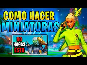 ¡Haz MINIATURAS de FORTNITE FÁCIL sin saber EDITAR! 😱🖼️