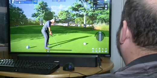 Jim Ager golf course designed on PGA2K video game