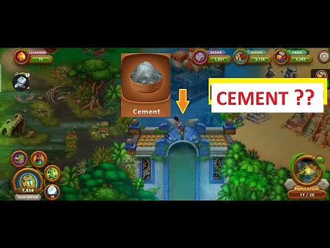 How to craft Cement : Dam : Virtual Villagers 6