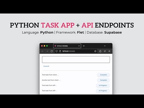 How To Use API Endpoints in Python GUI Apps - Flet Tutorial