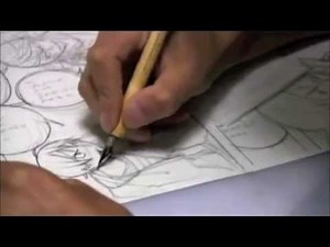 Takeshi Obata Drawing a Manga Page from Bakuman [ REAL SPEED ]