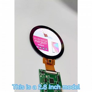 2.8 inch circular 480 * 480 IPS RGB interface with touch screen for medical equipment  round lcd displays