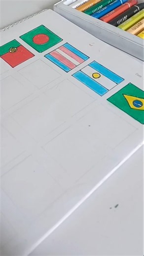 How to draw Portugal flag 🇵🇹 #Portugal #paintings