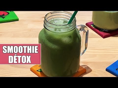 Jus-Smoothie Vert Détox pour maigrir et éliminer les toxines