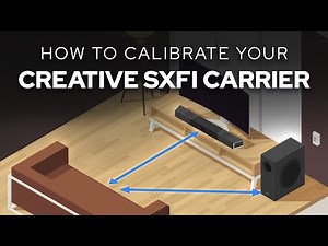 Calibrating Creative SXFI CARRIER's room setup with the Creative app