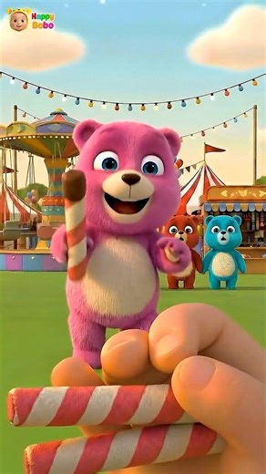 Candy Stick: Sharing Is Caring | Nursery Rhymes & Kids Songs | Happy Bobo #shorts #rhymes