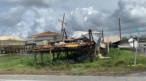 Monster storm surge aftermath and very tragic damage in Cocodrie, LA just north of the flood gate. Interestingly, hardly any surge south of the gate as it trapped the surge on backside of the eye wall. Note debris line on the east side of canal. We are retrieving Surginators | Reed Timmer Extreme Meteorologist