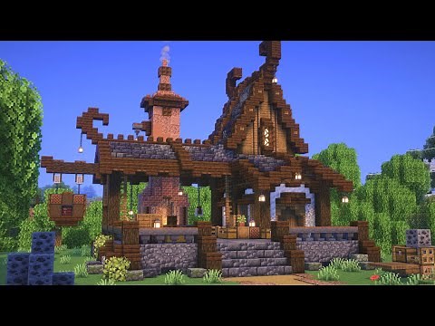 Minecraft | How to build a Fantasy Blacksmith