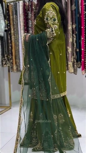 Bridal Gharara for mehandi bride #dress #elevatedstyle #womensfashion