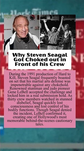 Why Steven Seagal Got Choked out in Front of his Crew #story