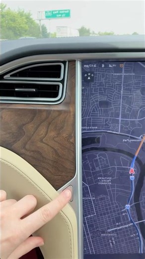 The Tesla Glove Compartment on the Model X 2016.