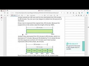 reveal math grade 7 lesson 2-1 percent of change